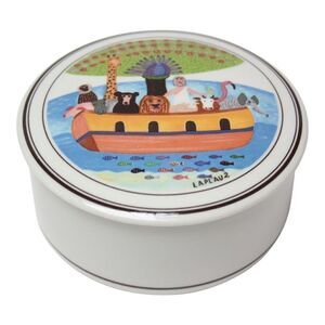 Vintage Villeroy & Boch Noah's Ark Trinket Dish With Lid Porcelain
